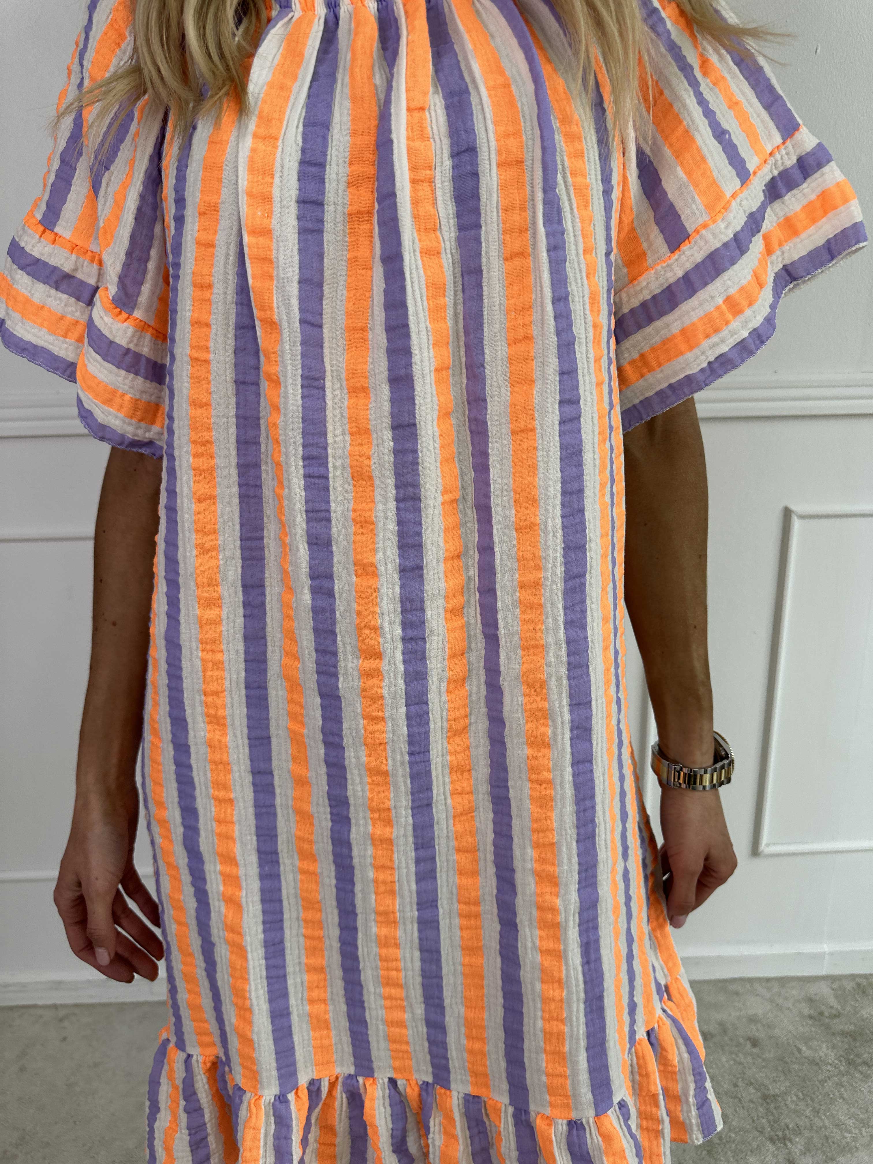 ZADIYA™ | SOFT STRIPED COTTON DRESS