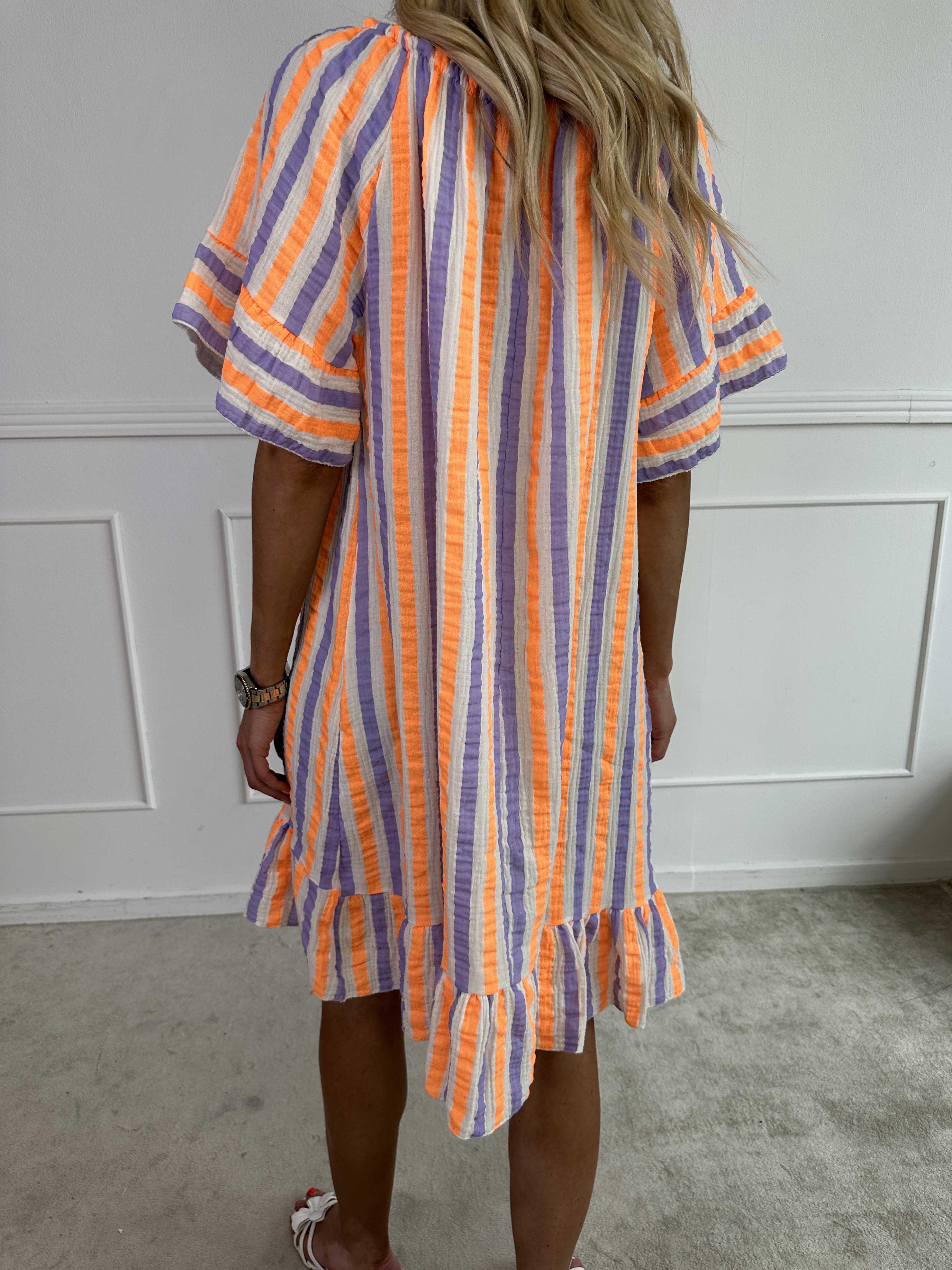 ZADIYA™ | SOFT STRIPED COTTON DRESS