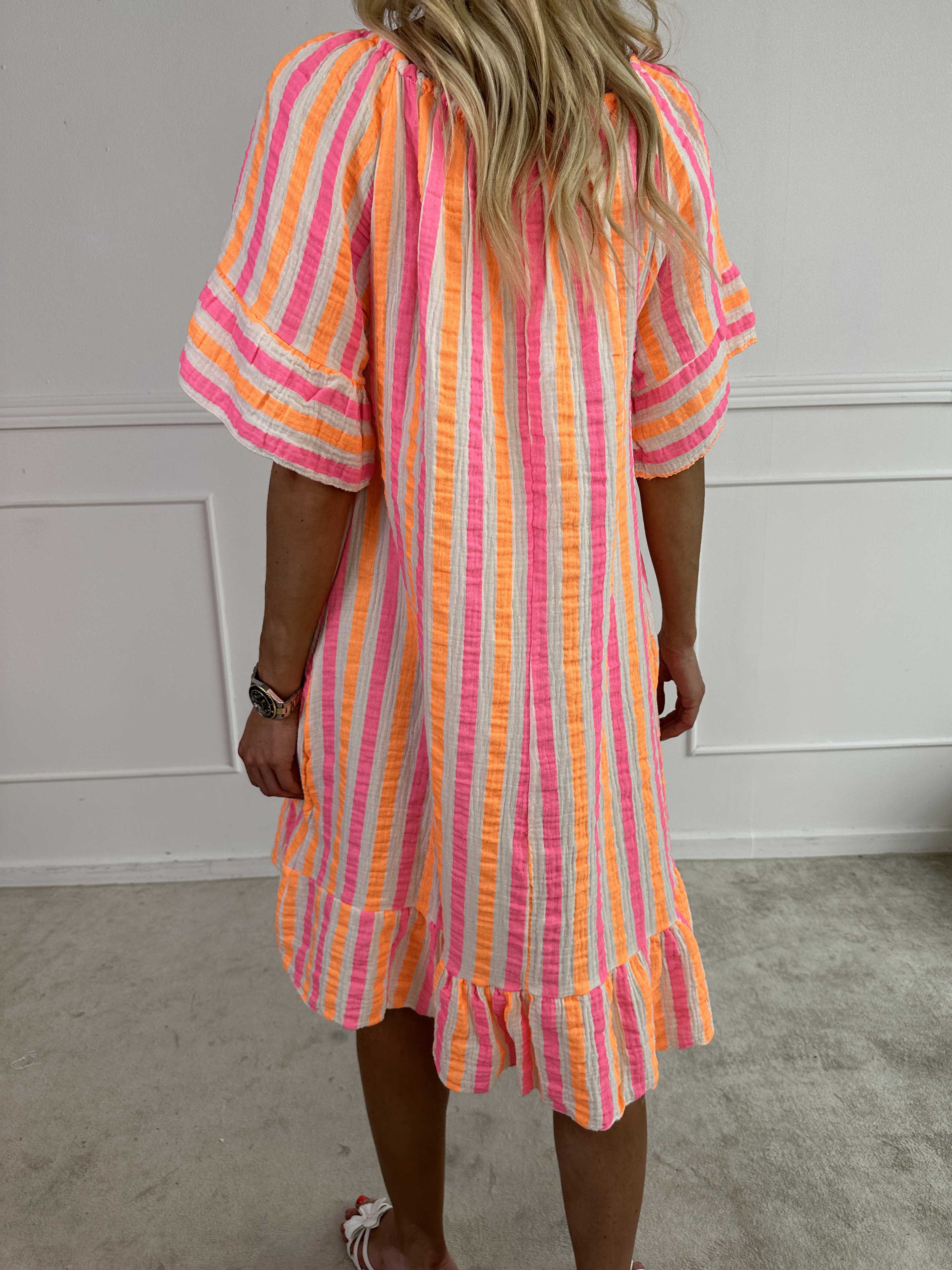 ZADIYA™ | SOFT STRIPED COTTON DRESS