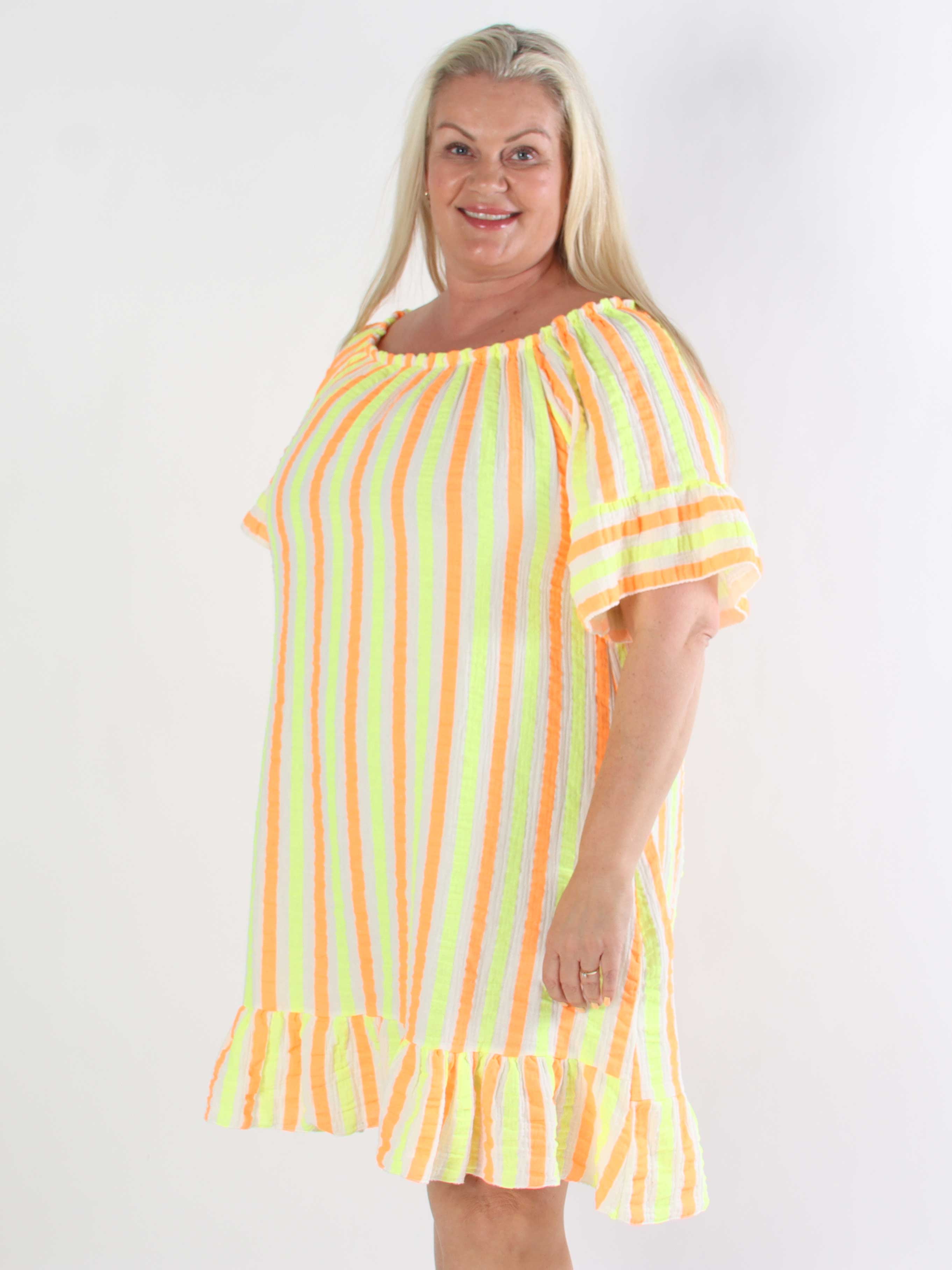 ZADIYA™ | SOFT STRIPED COTTON DRESS