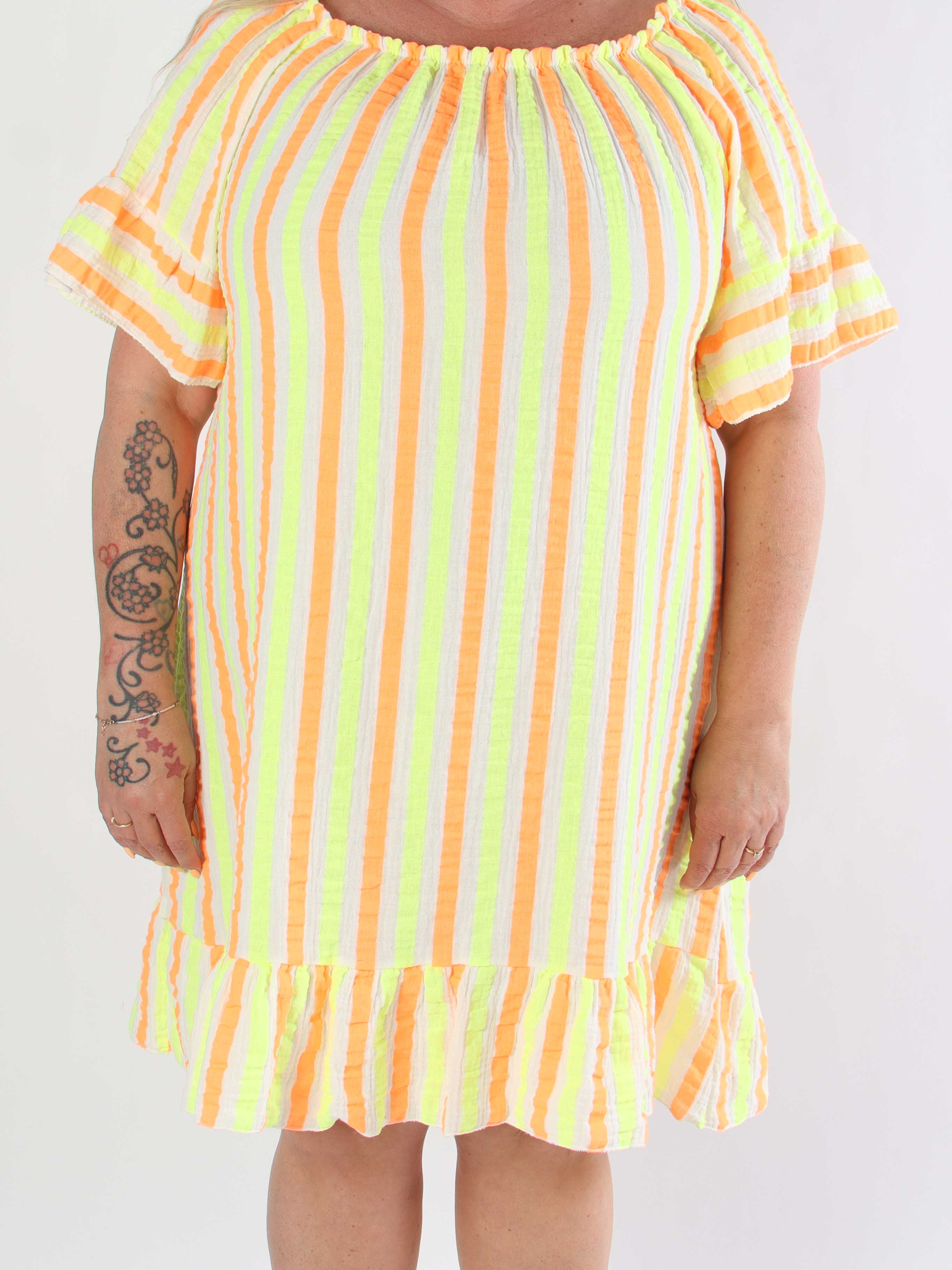 ZADIYA™ | SOFT STRIPED COTTON DRESS