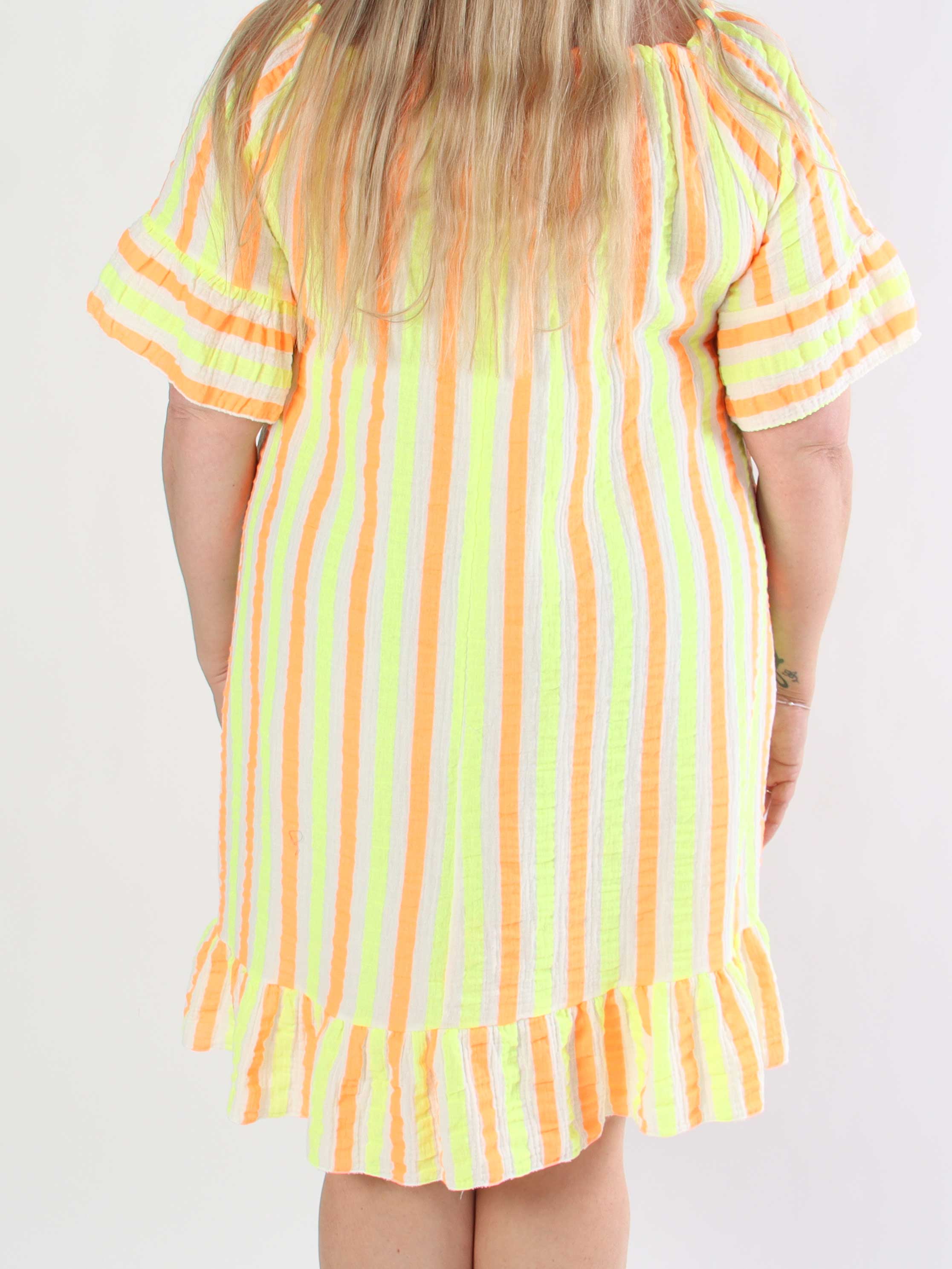 ZADIYA™ | SOFT STRIPED COTTON DRESS