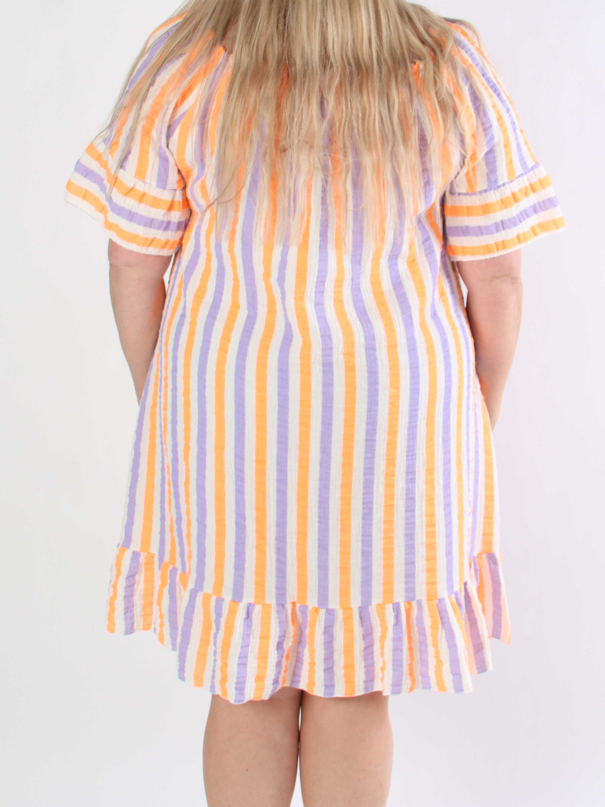 ZADIYA™ | SOFT STRIPED COTTON DRESS
