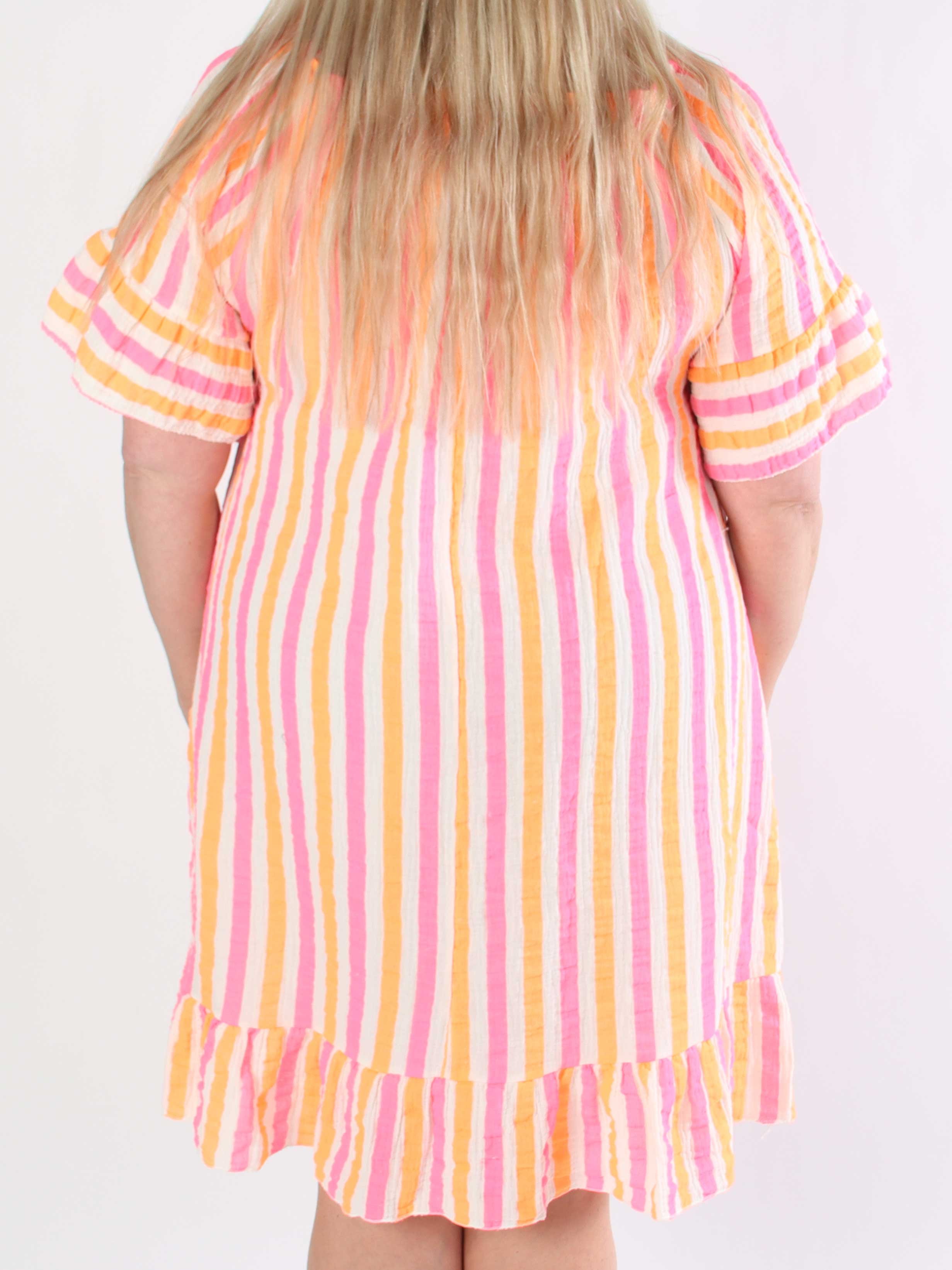 ZADIYA™ | SOFT STRIPED COTTON DRESS