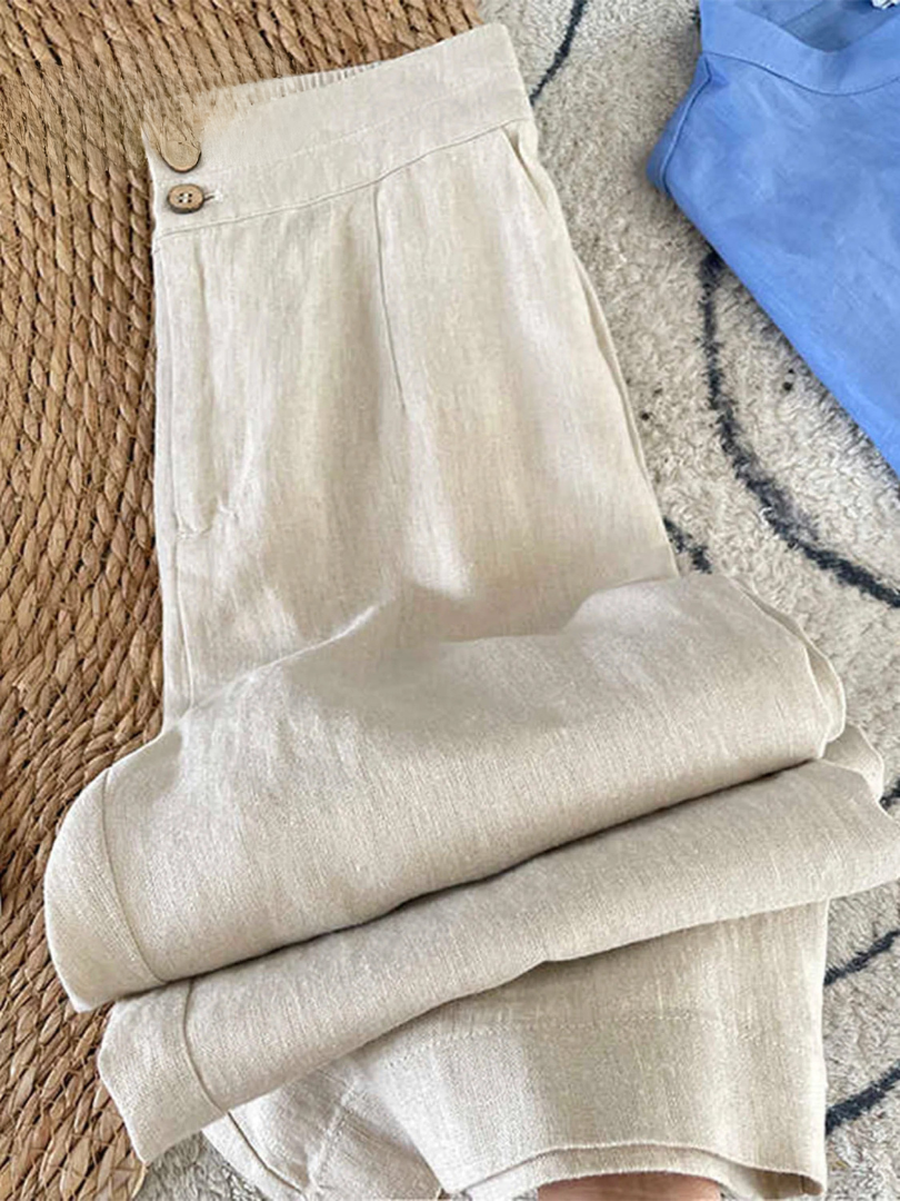 ZADIYA™ | Heritage Linen Trousers
