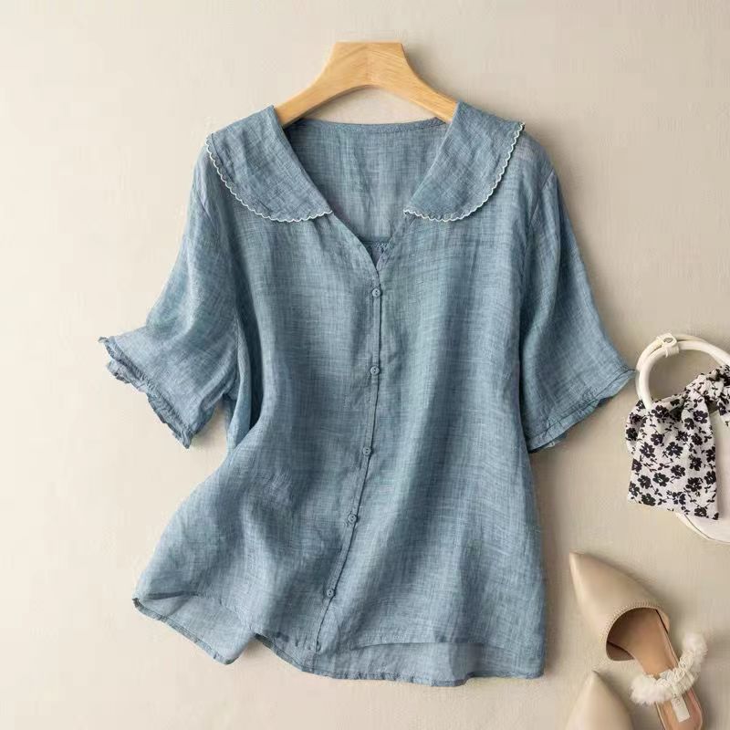 ZADIYA™ | LIGHTWEIGHT LINEN BLOUSE