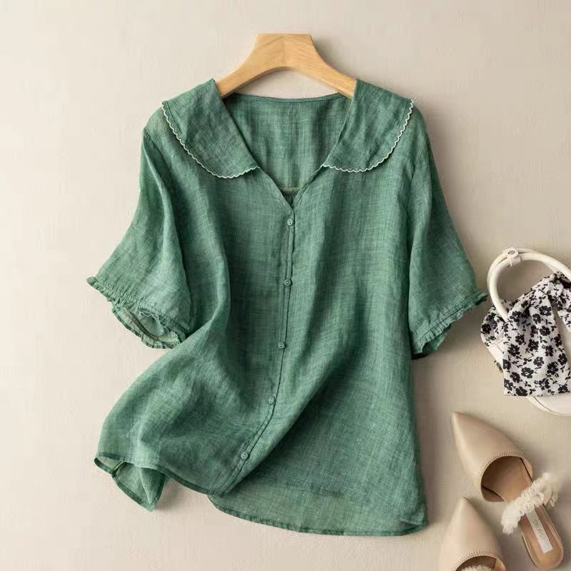ZADIYA™ | LIGHTWEIGHT LINEN BLOUSE