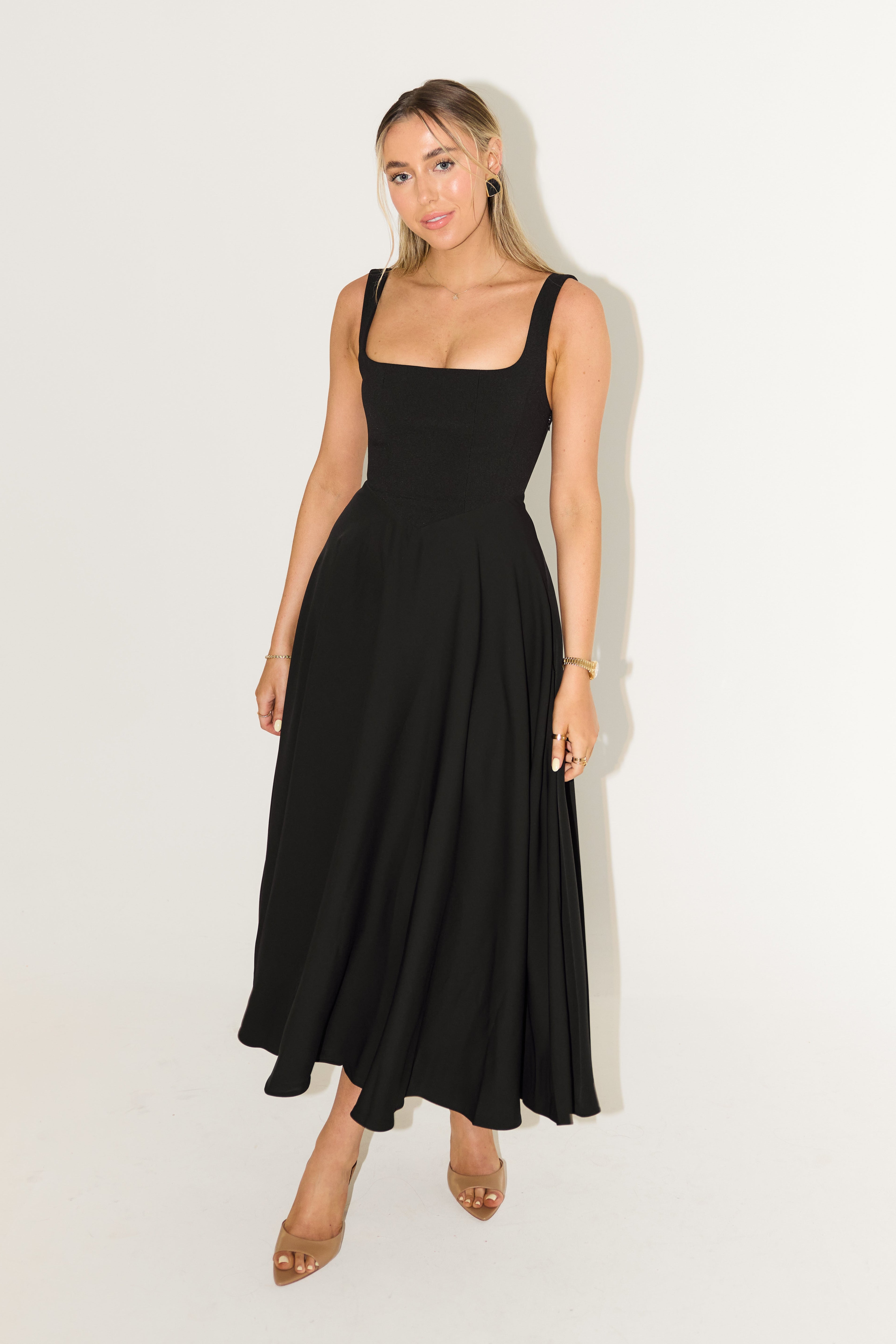 ZADIYA™ | Timeless Flowy Midi Dress