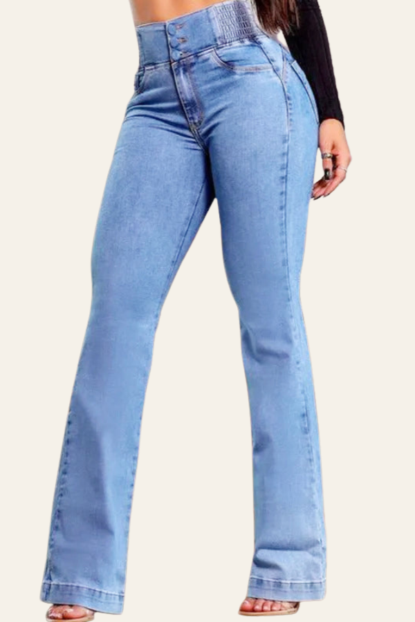 ZADIYA™ | HIGH-WAIST STRETCH FLARED JEANS