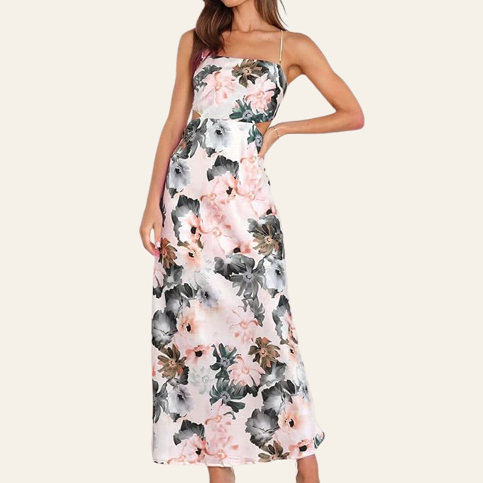ZADIYA™ | FLORAL PRINT MAXI DRESS