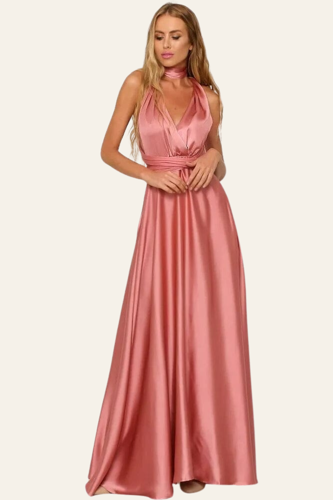 ZADIYA™ | ELEGANT SATIN MAXI DRESS