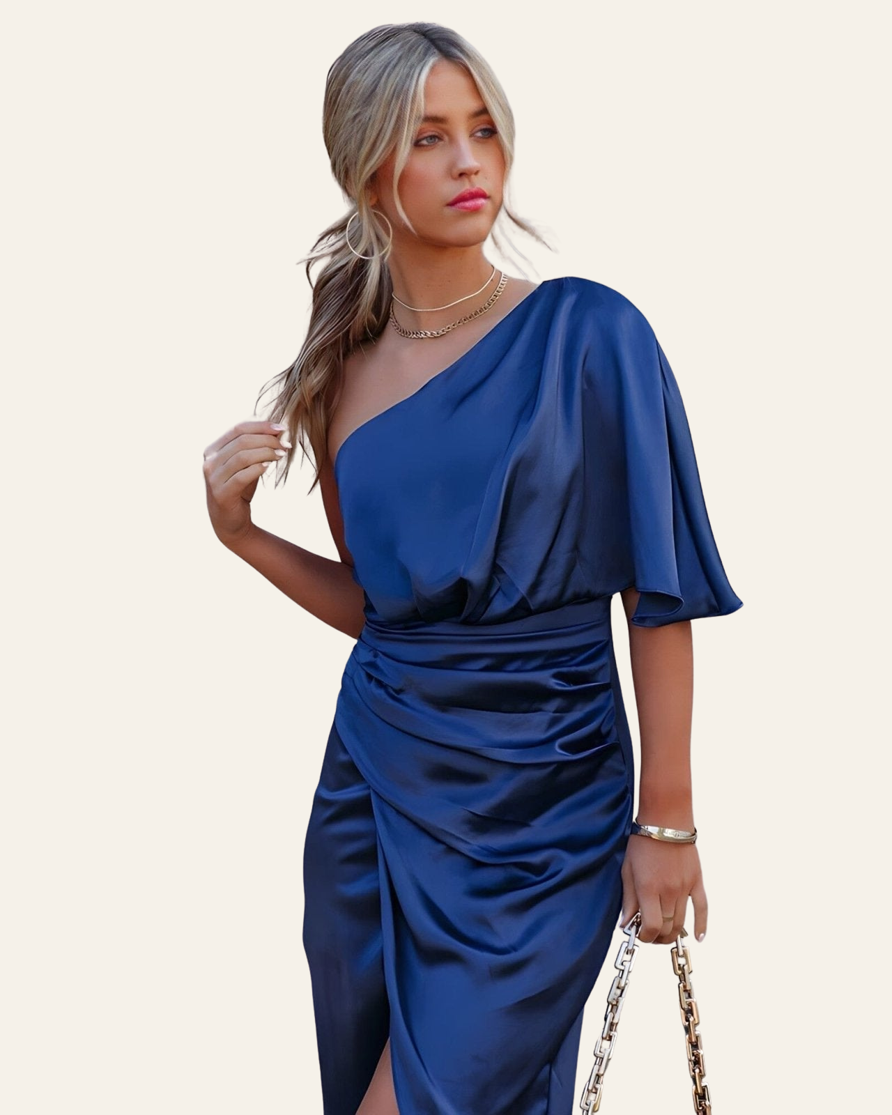 ZADIYA™ | SILK SPLIT DRESS