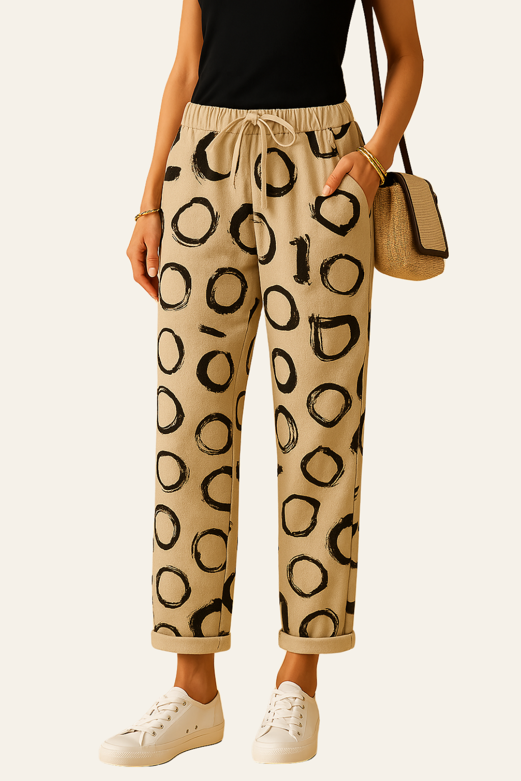 ZADIYA™ | COTTON-LINEN TROUSERS