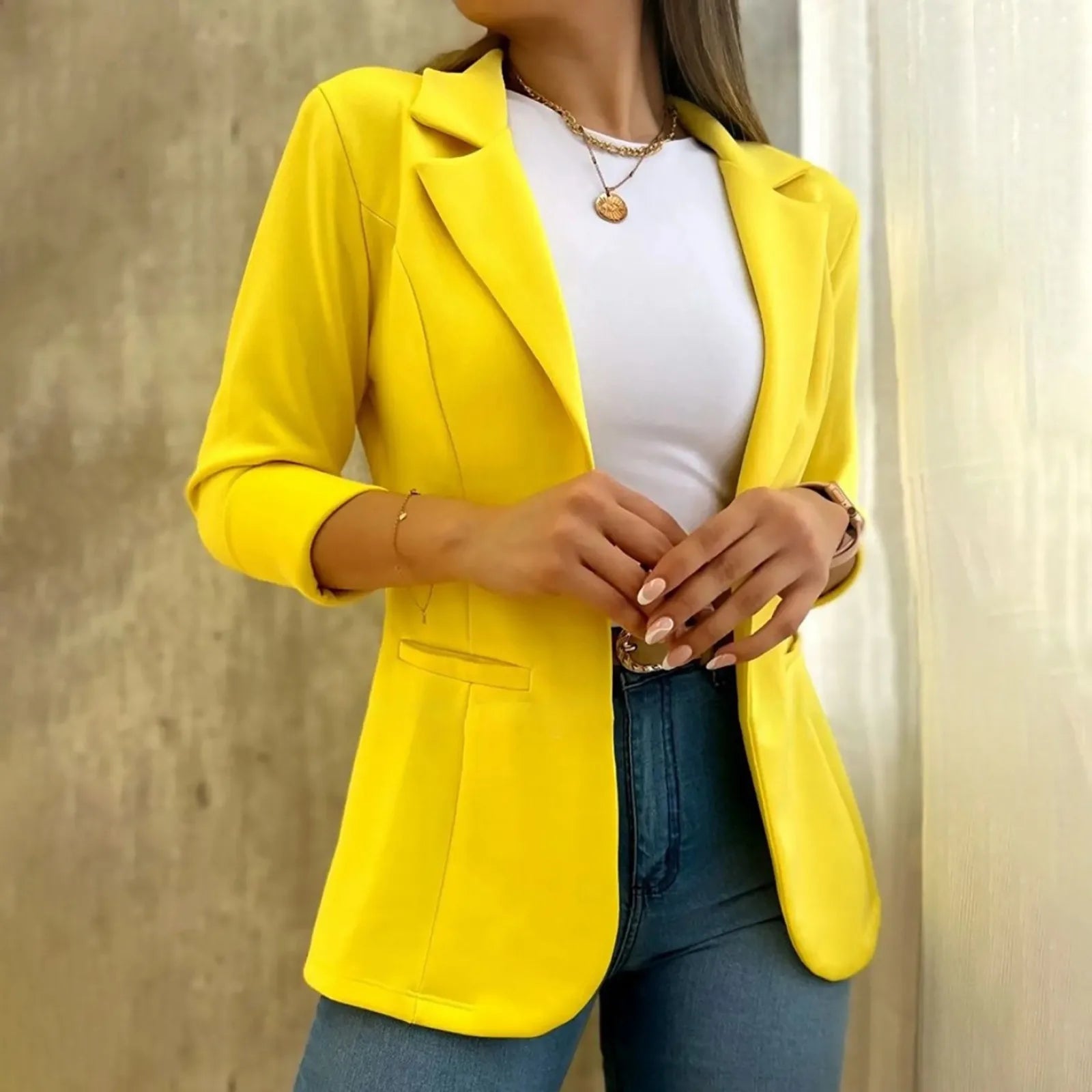 ZADIYA™ | Minimalist Long Sleeve Blazer