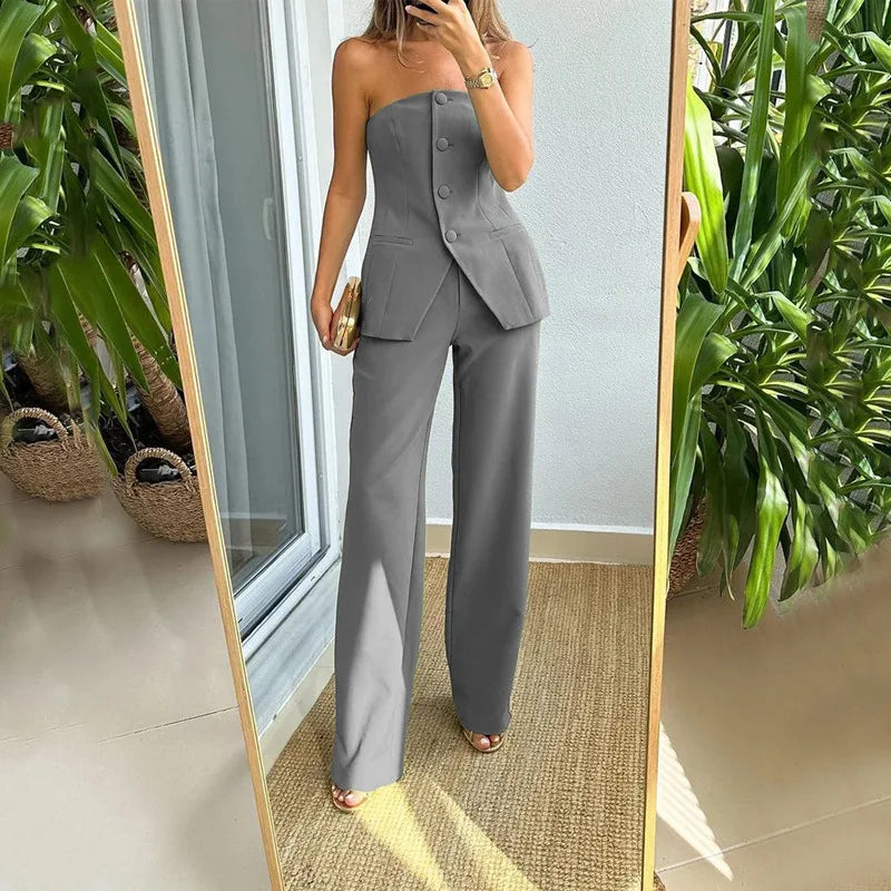 ZADIYA™ | CORSET TOP TWO-PIECE SET