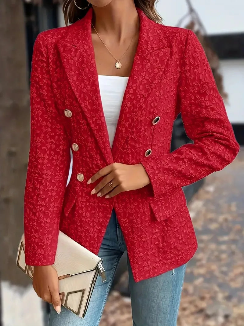 ZADIYA™ | Stylish Double Breasted Pockets Vintage Blazer