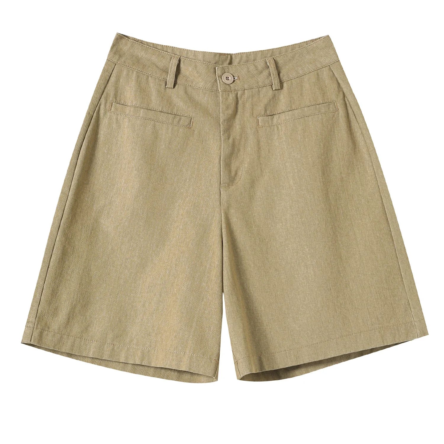 ZADIYA™ | Cotton-Linen High Waist Shorts