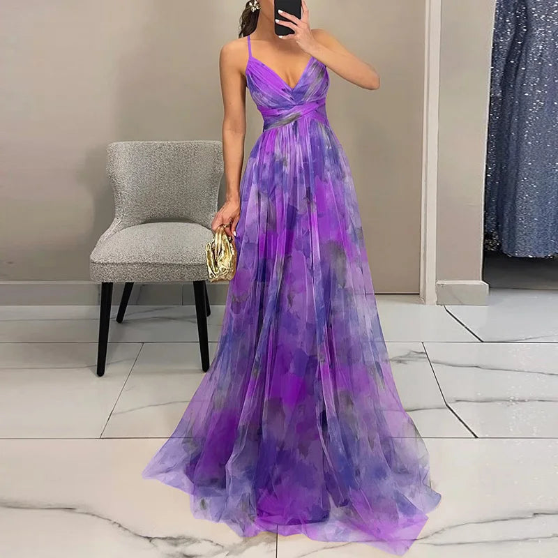 ZADIYA™ | FLOWING FLORAL MAXI DRESS