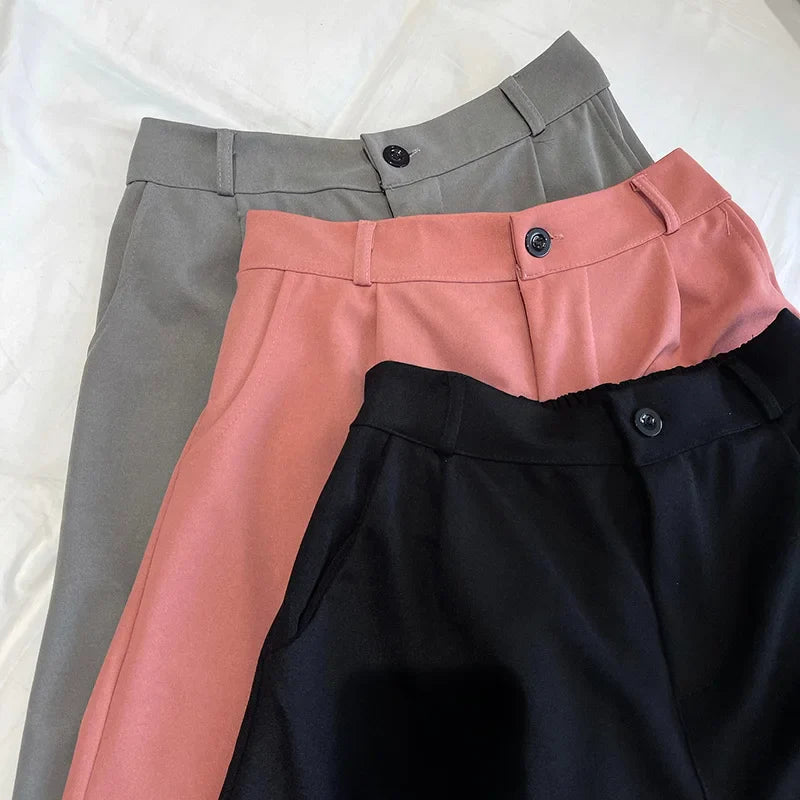 ZADIYA™ | Classic High Waist Suit Shorts