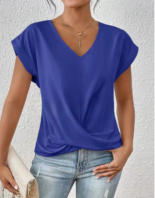 ZADIYA™ | RELAXED SWEETHEART NECK TEE
