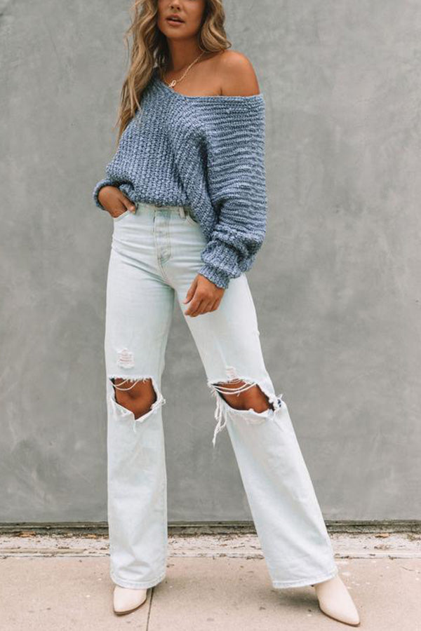 ZADIYA™ | Off-Shoulder Sweater