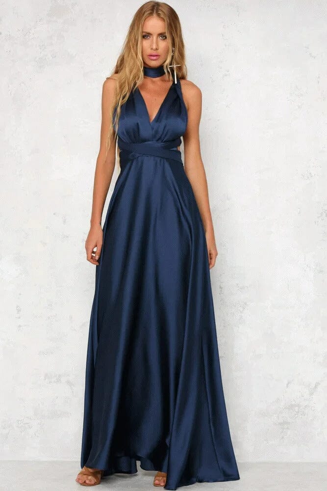 ZADIYA™ | ELEGANT SATIN MAXI DRESS