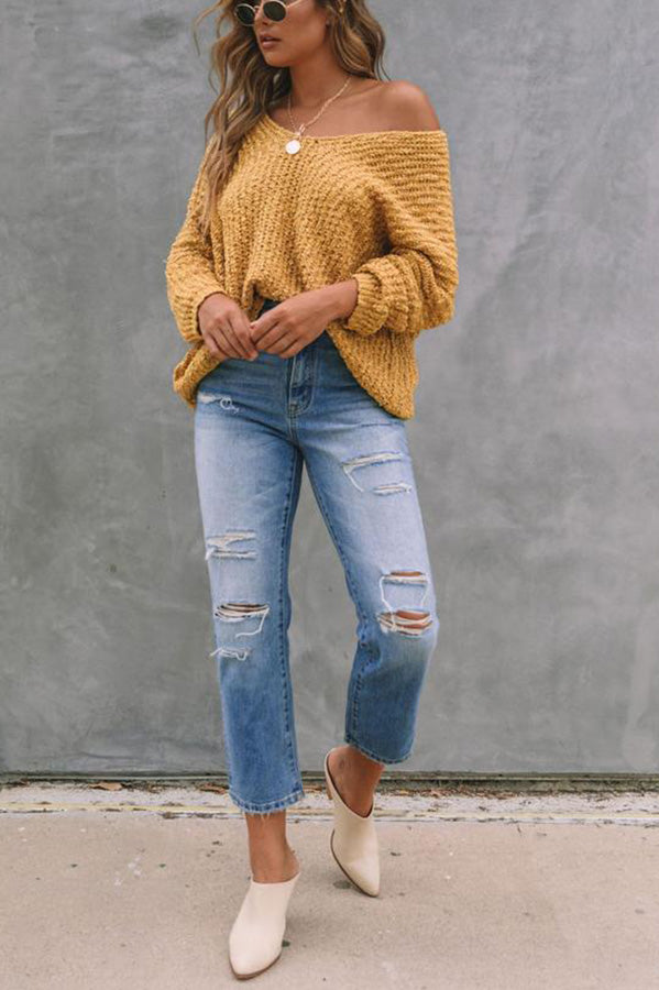 ZADIYA™ | Off-Shoulder Sweater