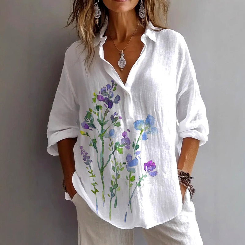 ZADIYA™ | CASUAL FLORAL BLOUSE