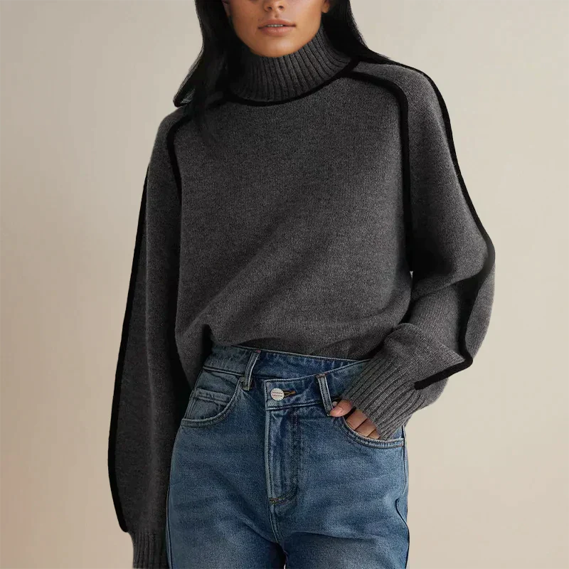 ZADIYA™ | Sophisticated Turtleneck Sweater