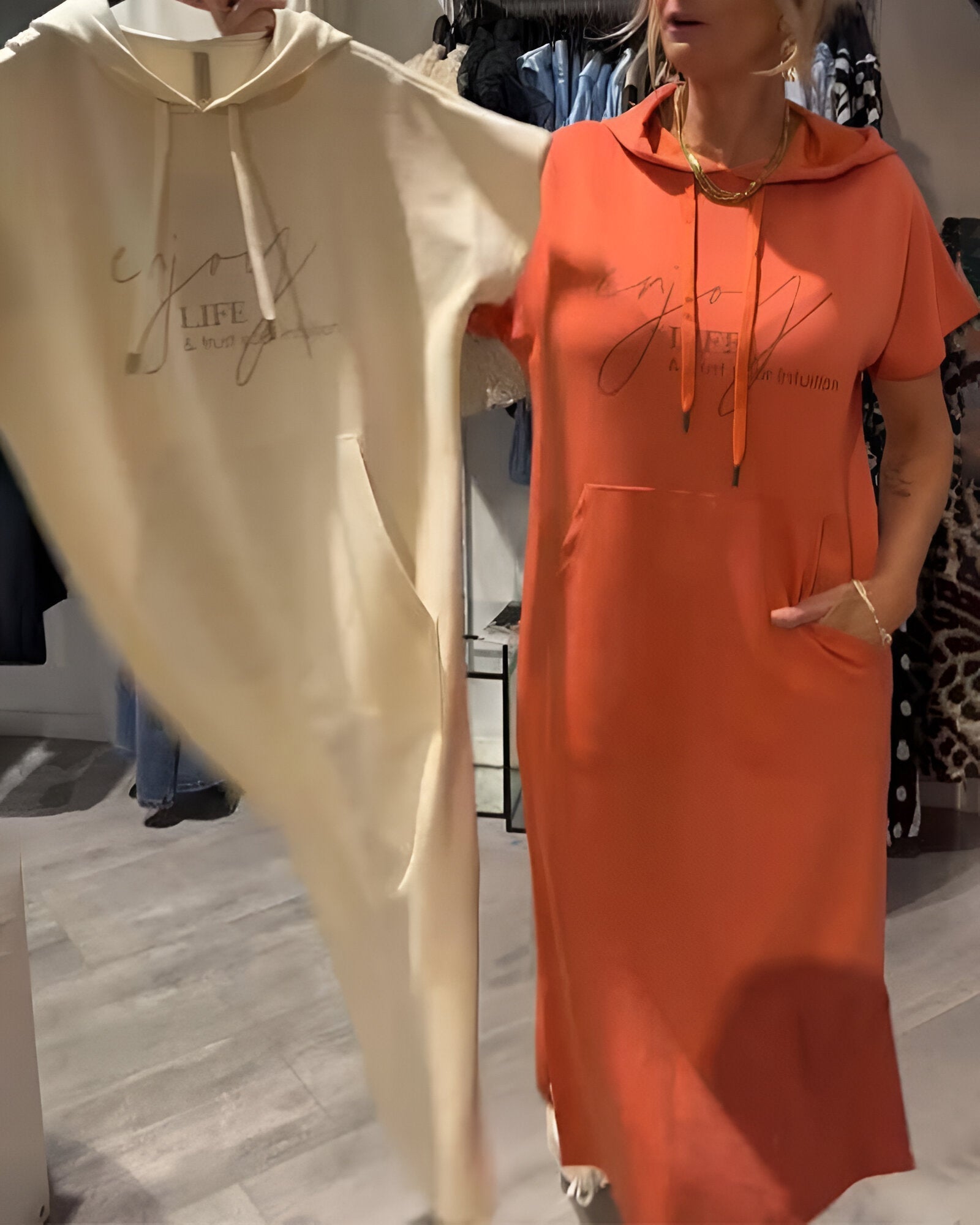 ZADIYA™ | Casual Hoodie Dress