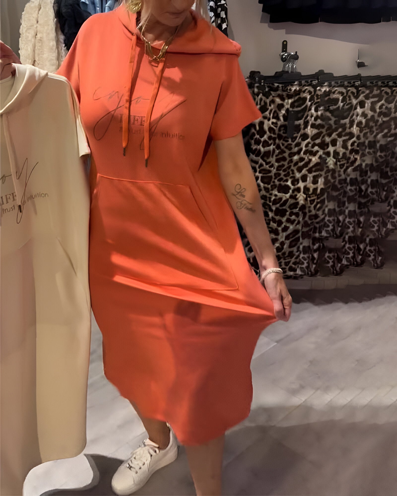 ZADIYA™ | Casual Hoodie Dress