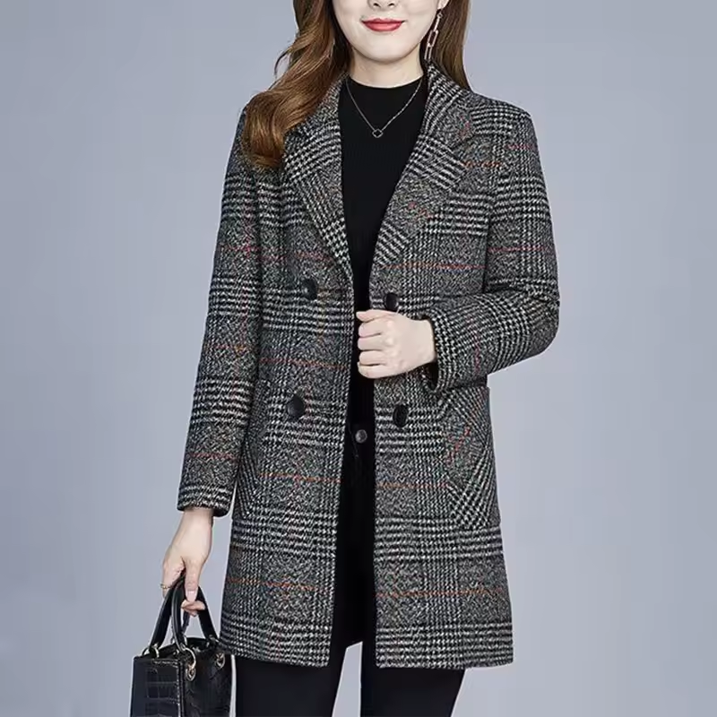 ZADIYA™ | Elegant Plaid Blazer