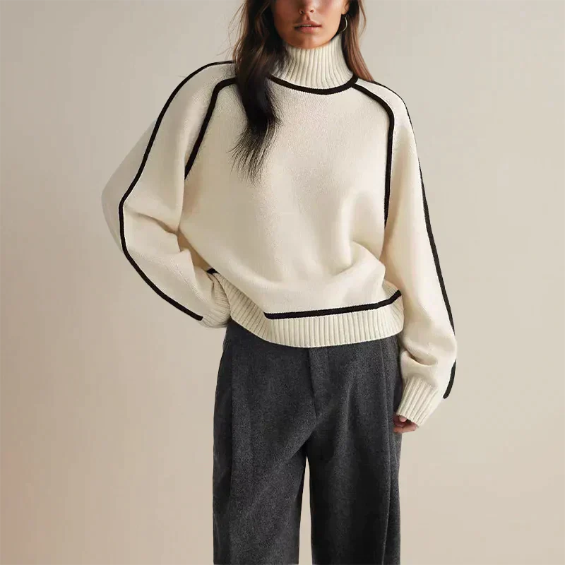 ZADIYA™ | Sophisticated Turtleneck Sweater