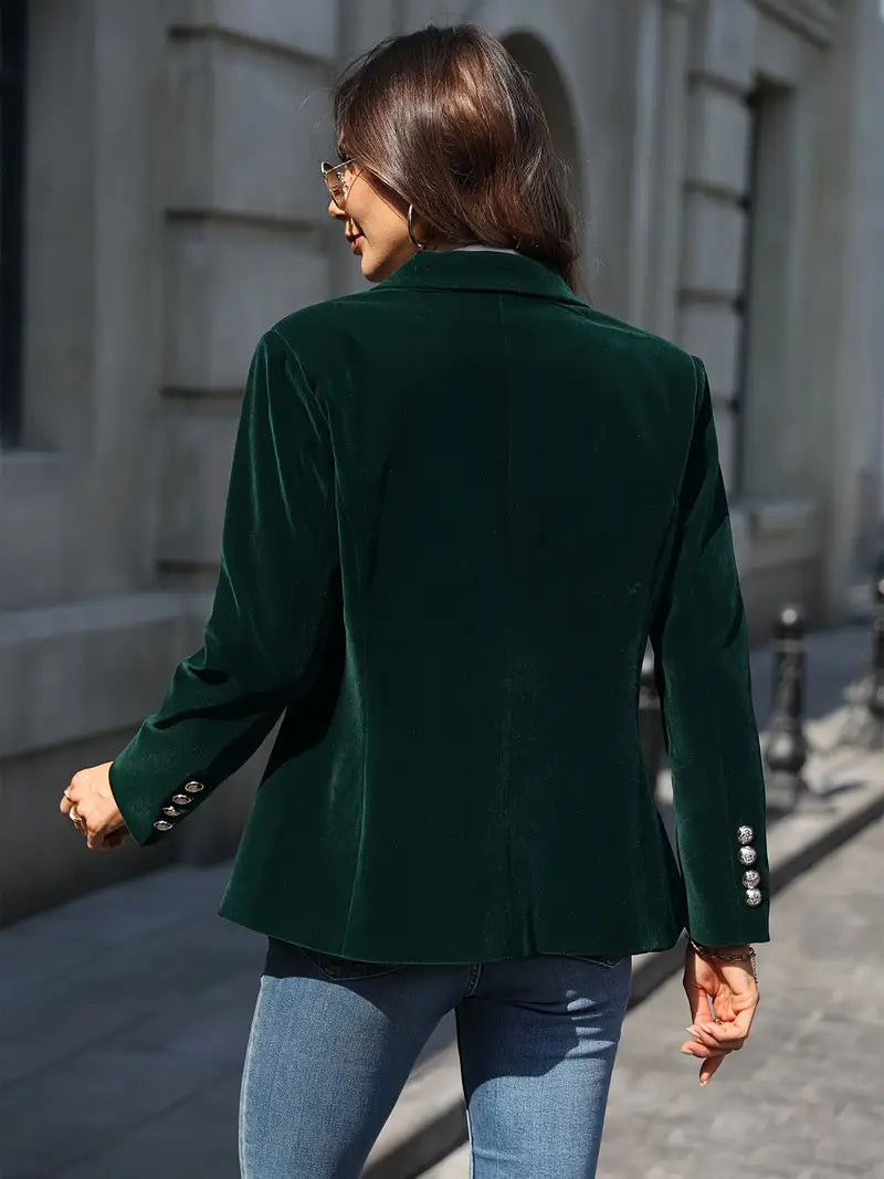 ZADIYA™ | Elegant Velvet Blazer
