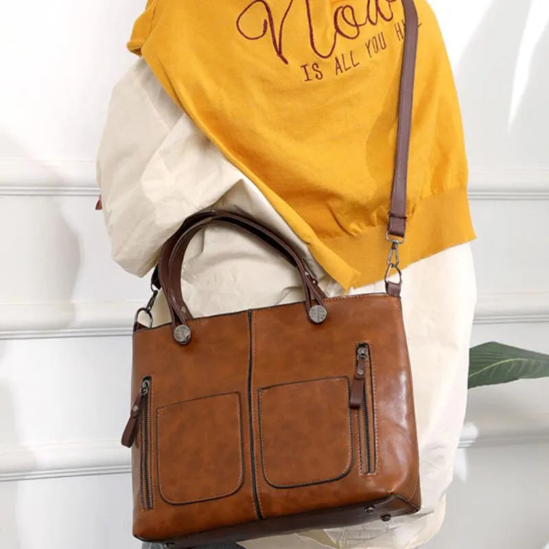 ZADIYA™ | LEATHER SHOULDER BAG
