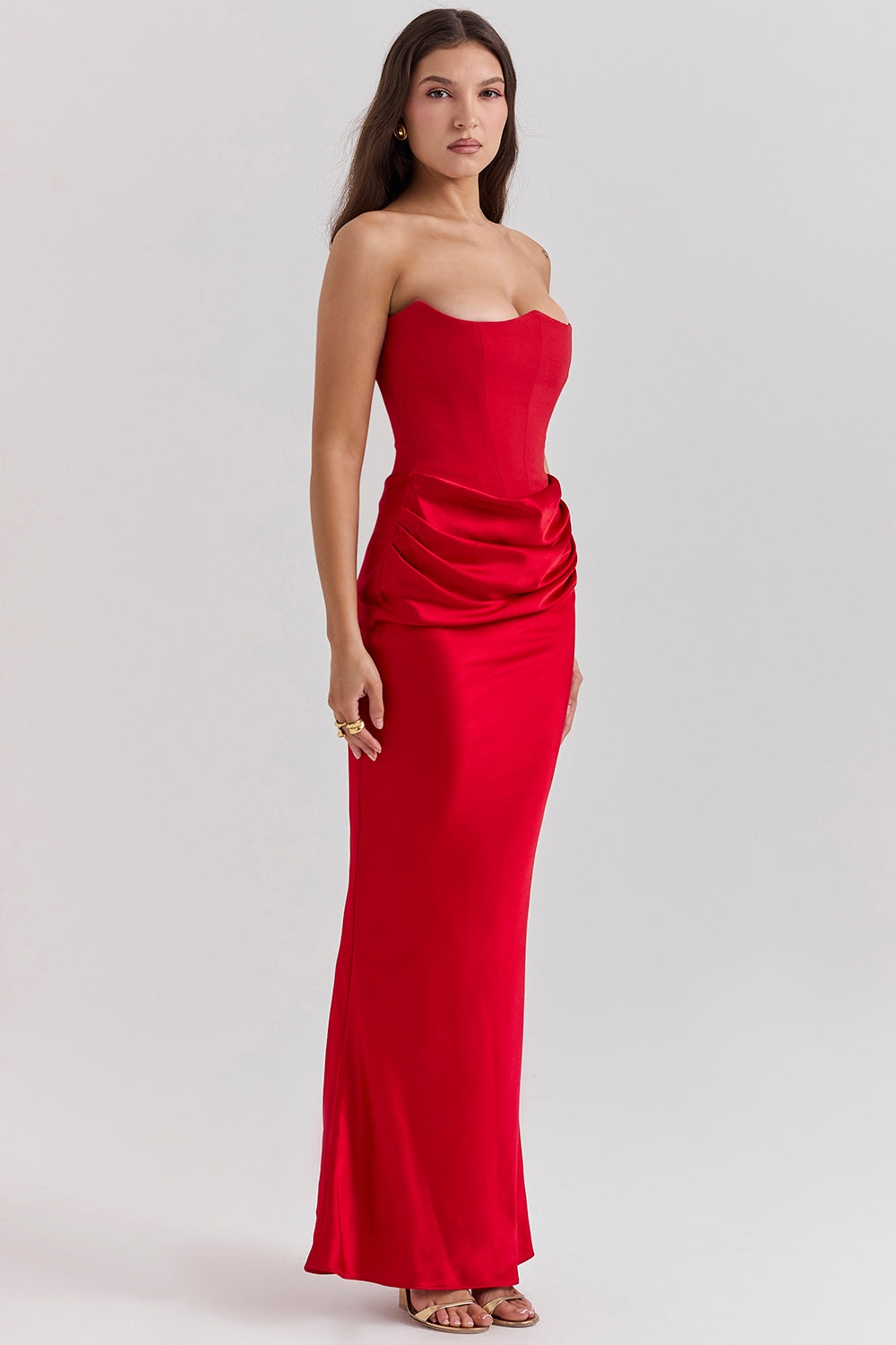 ZADIYA™ | STRAPLESS CORSET DRESS FOR MODERN ELEGANCE