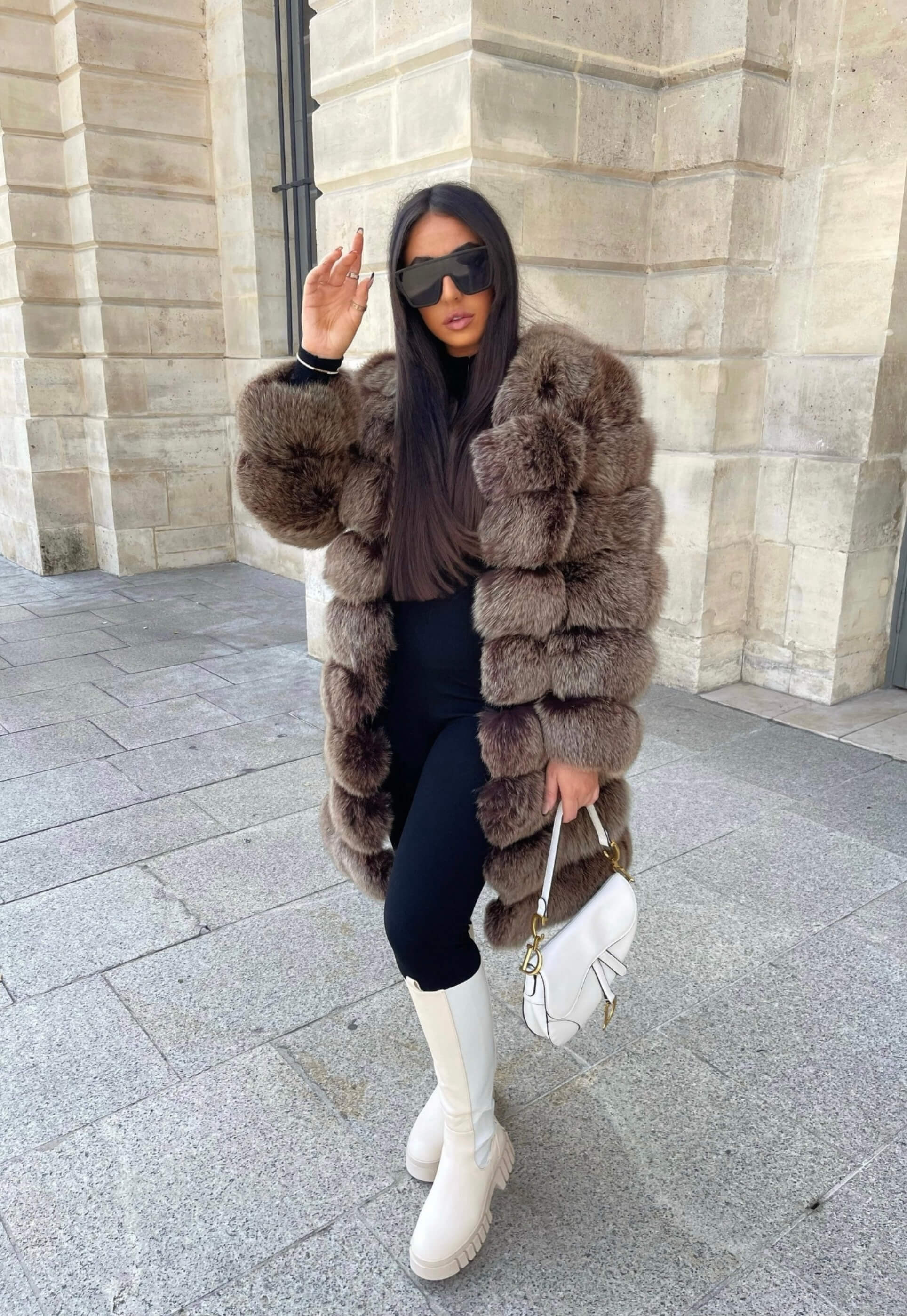 ZADIYA™ | Fox Fur Coat