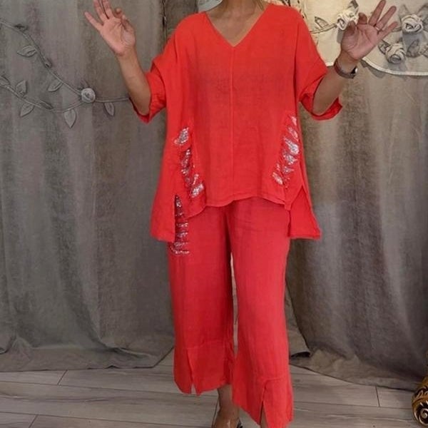 ZADIYA™ | Bali Chic Cotton-Linen Set