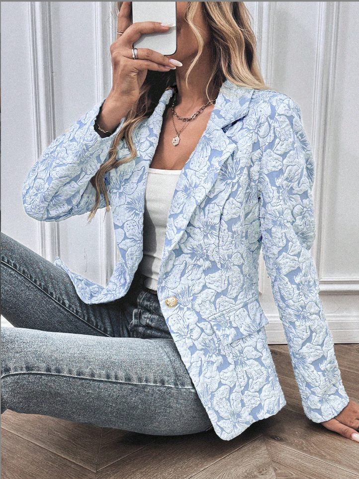 ZADIYA™ | Stylish Floral Print Blazer