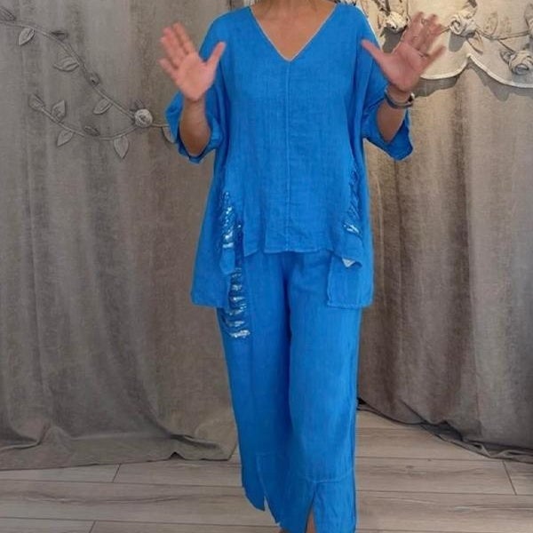 ZADIYA™ | Bali Chic Cotton-Linen Set