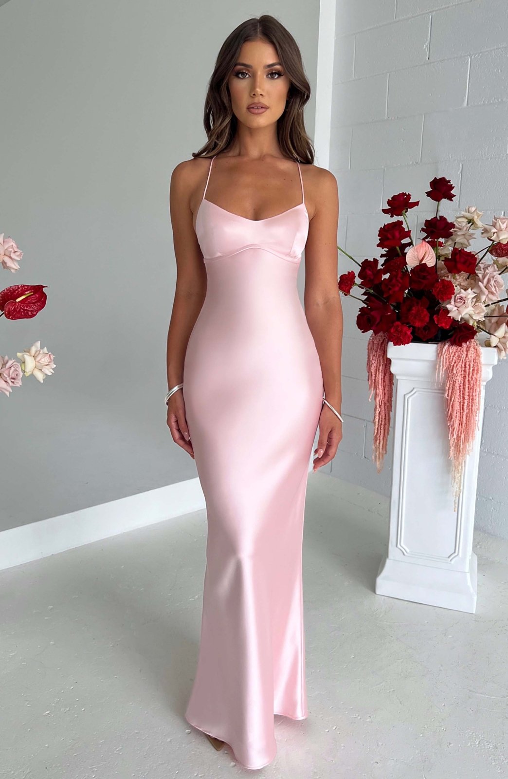 ZADIYA™ | LUXE SATIN MAXI DRESS
