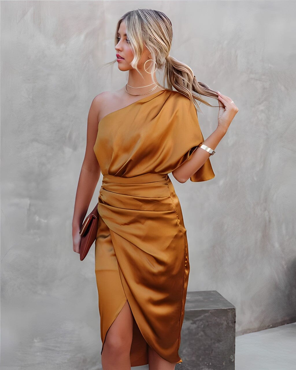 ZADIYA™ | SILK SPLIT DRESS
