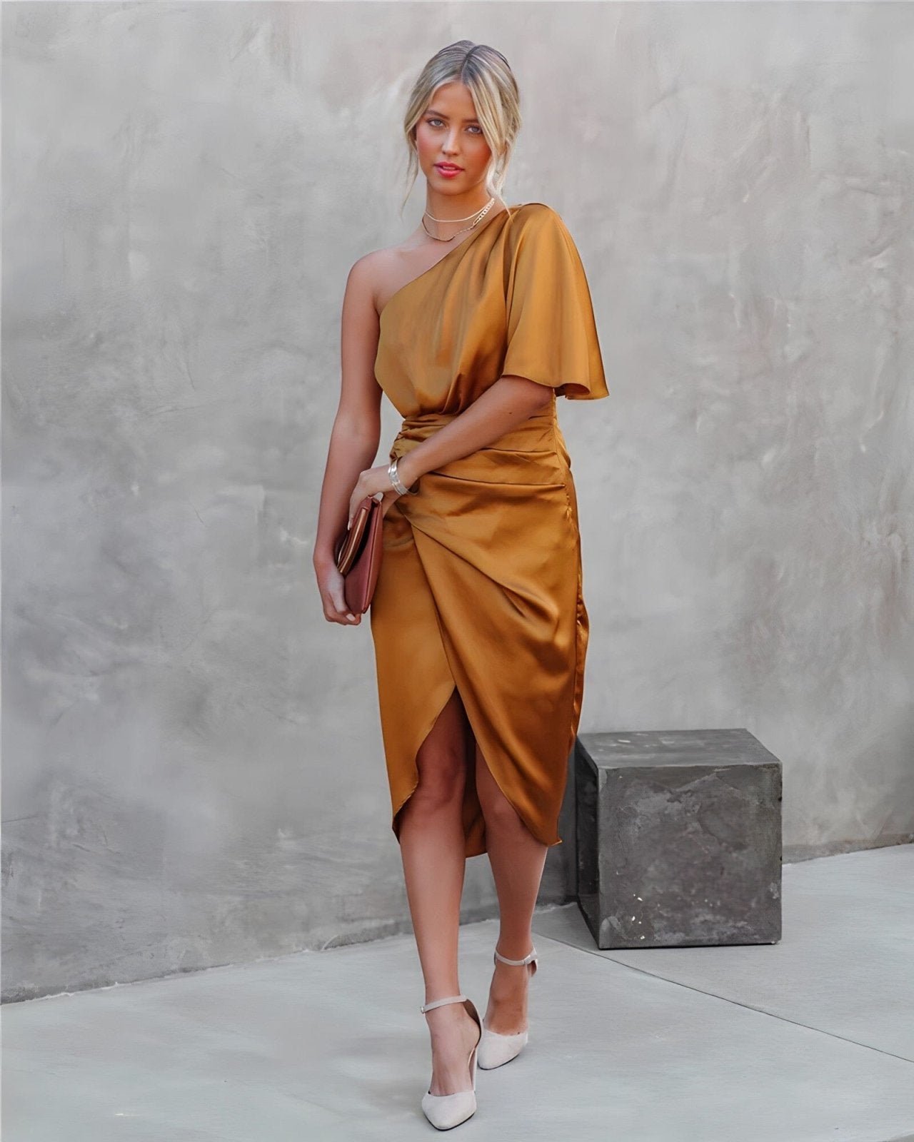 ZADIYA™ | SILK SPLIT DRESS