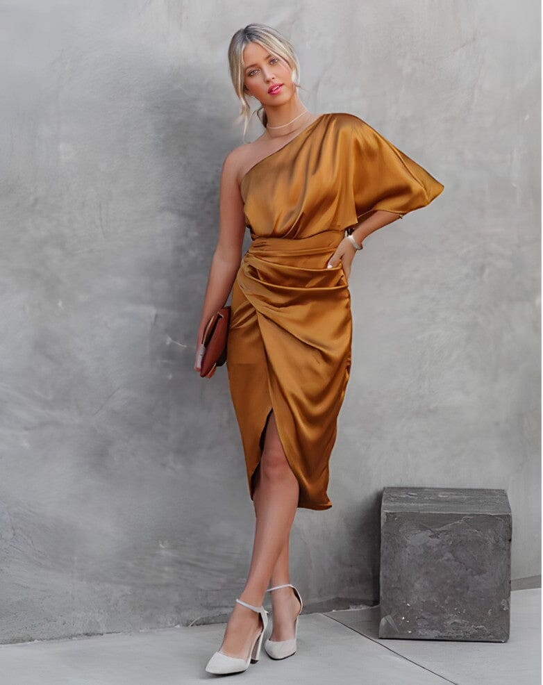 ZADIYA™ | SILK SPLIT DRESS