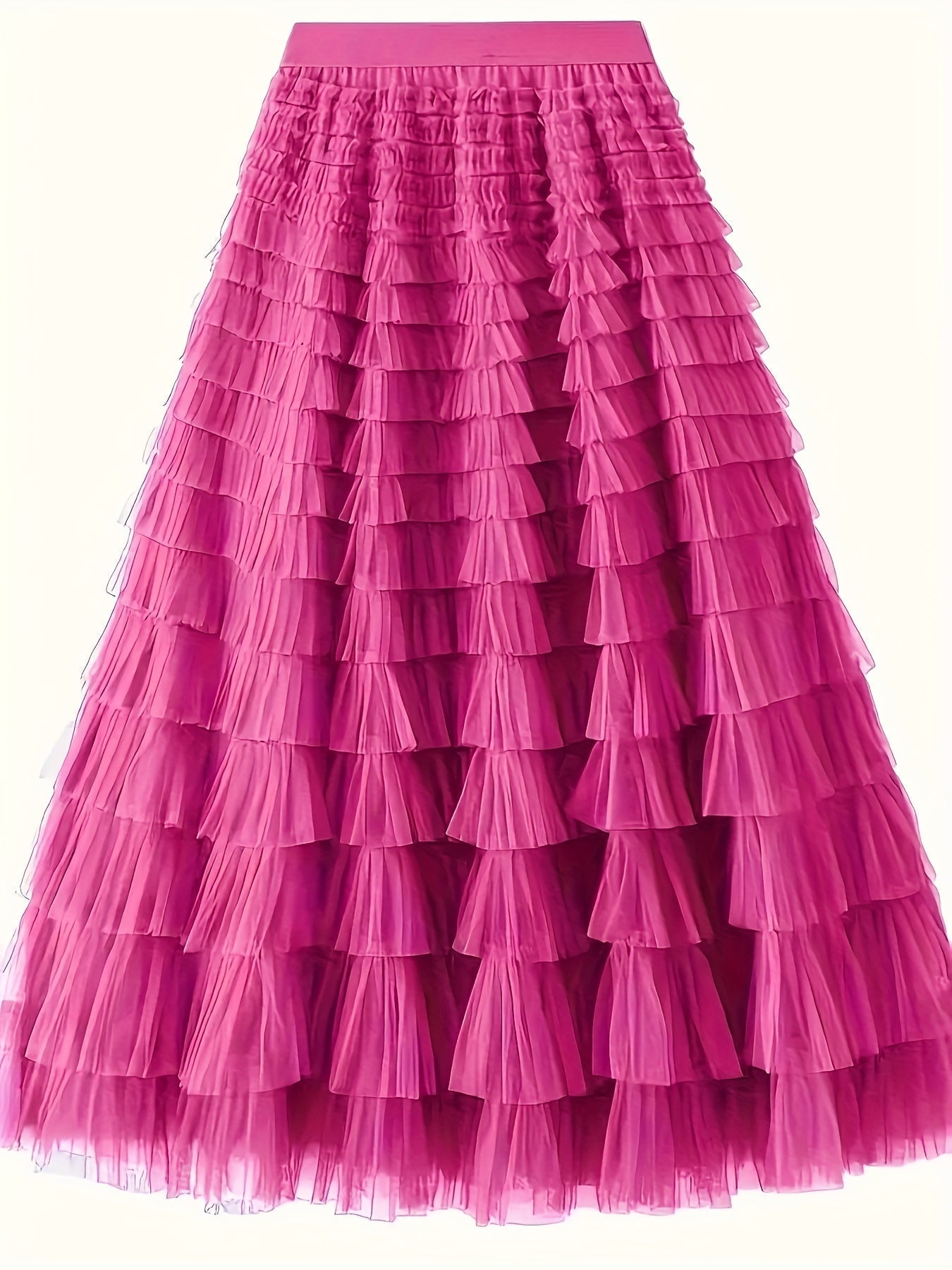 ZADIYA™ | Cascade Layered Hem Skirt