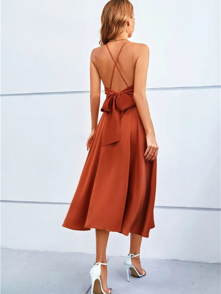 ZADIYA™ | STRAPLESS SILK MAXI DRESS