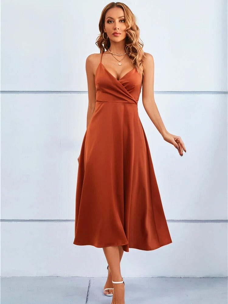ZADIYA™ | STRAPLESS SILK MAXI DRESS