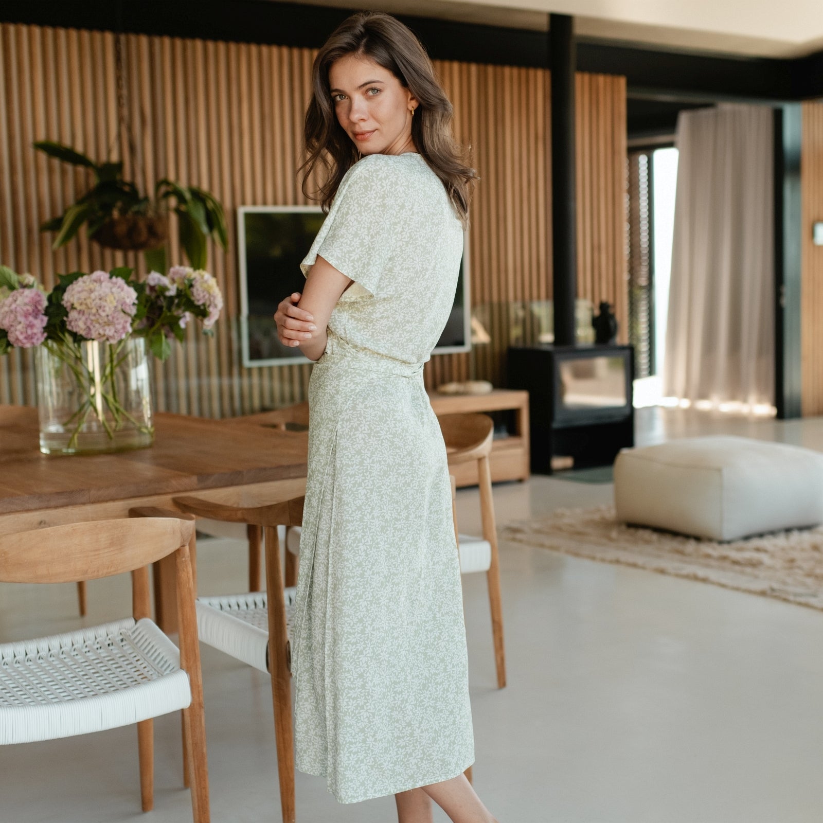 ZADIYA™ | FLORAL WRAP DRESS