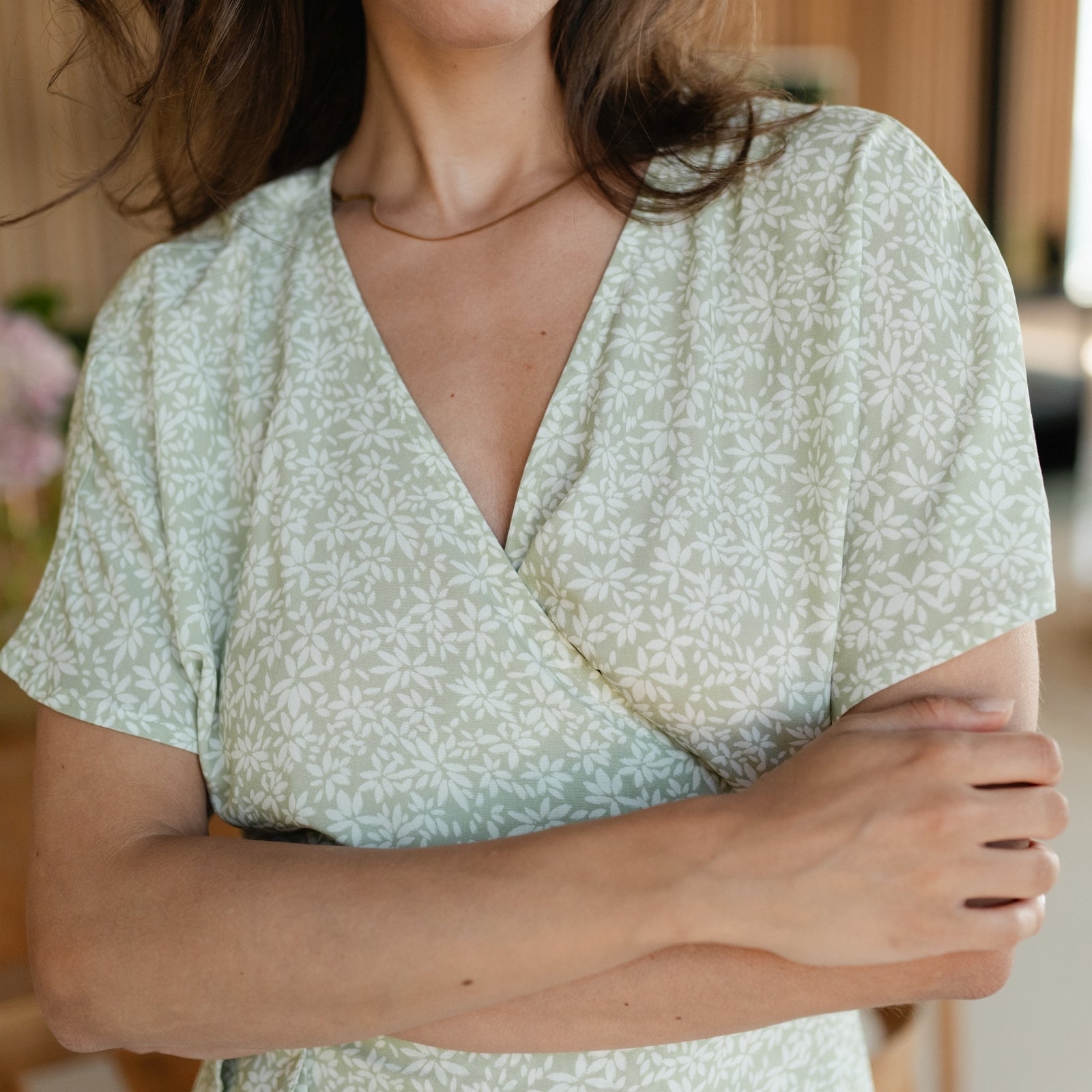 ZADIYA™ | FLORAL WRAP DRESS
