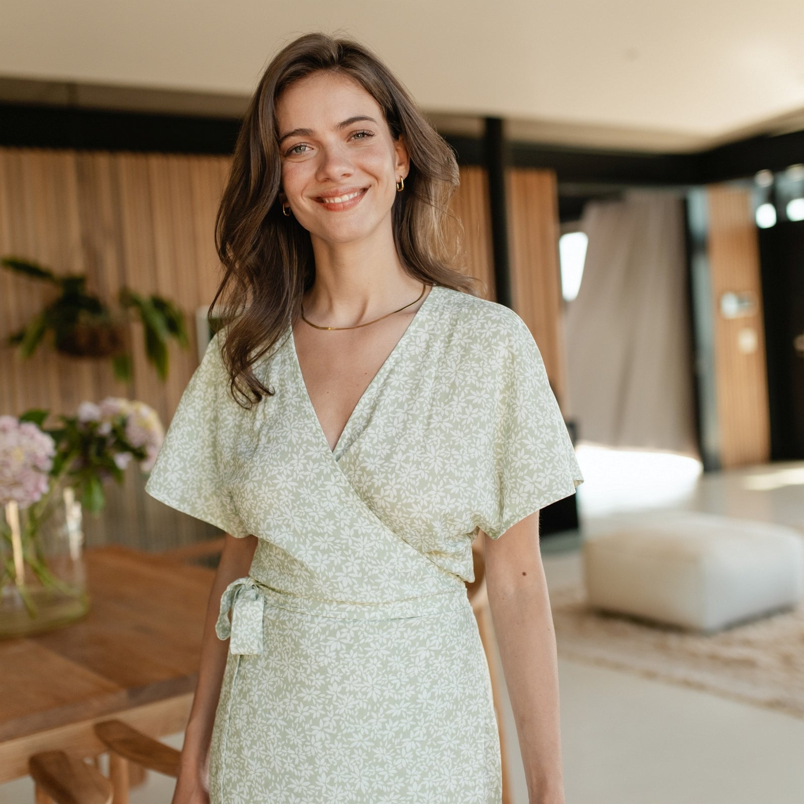 ZADIYA™ | FLORAL WRAP DRESS
